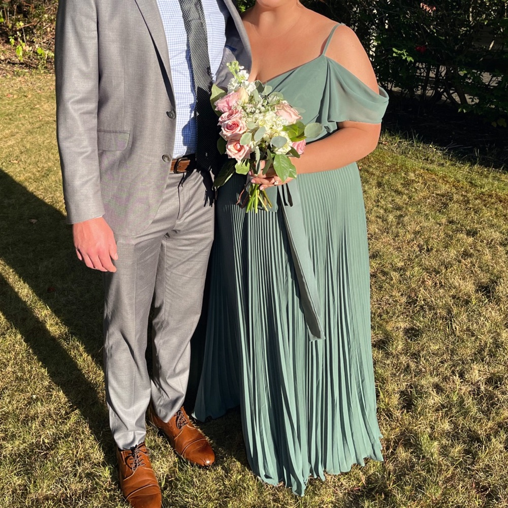 Azazie Eucalyptus Bridesmaid Dress